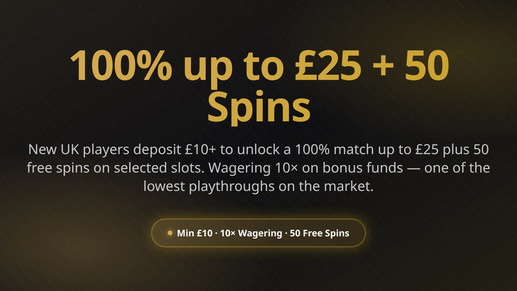 Prime Casino welcome bonus and free spins line-up for UK players