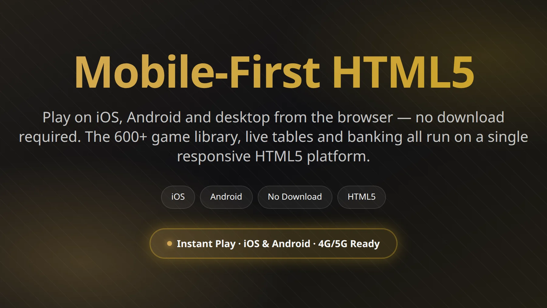 Prime Casino mobile experience on iPhone and Android — native apps and HTML5 instant play